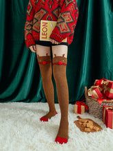 Christmas Lovely Cartoon Coral Fleece Stockings